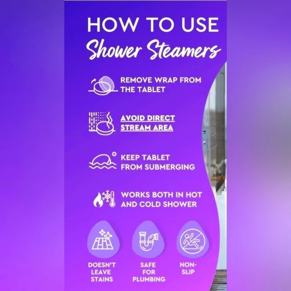 Pack Of 6 Shower Steamers - Picture 7 of 11